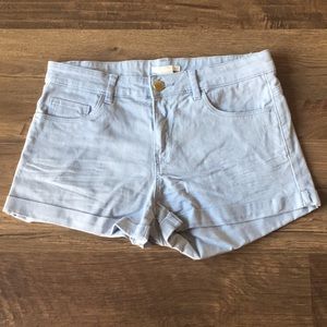 H&M Light Blue Pastel Stretch Shorts Size 6
